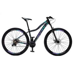 Bicicleta Aro 29 KRW Alumínio Shimano TZ 21 Velocidades Freio a Disco Suspensão dianteira SH21-Unissex