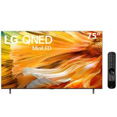 Smart TV 75" LG 4K QNED Mini LED 75QNED90 120Hz, FreeSync, 2x HDMI 2.1, 2x HDMI 2.0, Inteligência Artificial ThinQ, Google, Alexa e Smart Magic - 2021