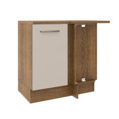 Balcão De Canto 1 Porta Agata Madesa Rustic/crema