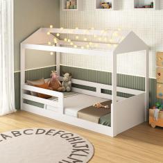 Cama Casinha Infantil Montessoriana 8320 Branco