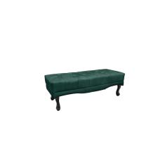 Recamier Calçadeira Decorativo Vicenza 1,40 cm Veludo Verde - Montanaris Decor
