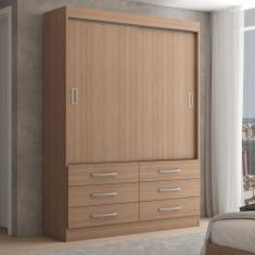 Guarda-Roupa Solteiro Ushuaia 2 Portas 6 Gavetas Demolição - Panorama Móveis