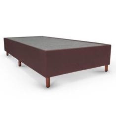 Base Box Solteiro Tozatto Uni Marrom - 88x188x26cm, MARROM