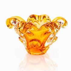 Centro De Mesa Em Cristal Murano Âmbar - São Marcos