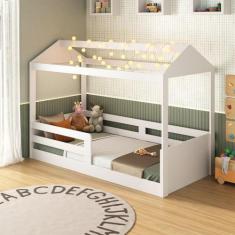Cama Casinha Infantil Montessoriana 8320 Branco - Foscarini
