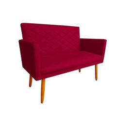 Namoradeira Maitê Decorativa 2 Lugares Suede - Maitê Moda Casa, Marsal