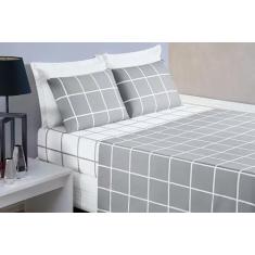 Jogo De Cama Austria Queen 4 Peças Micropercal 200 Fios - Nathalia Enx