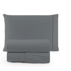 Jogo de Lençol Solteiro 3 Peças Algodão 180 Fios Ponto Palito Percal -