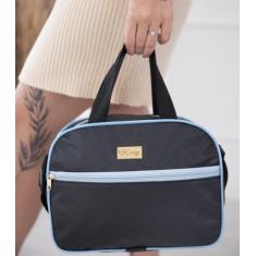 Bolsa Maternidade Bebê Pequena Para Passeio Luxo - Rallory, Preto com 
