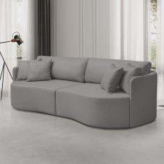 Sofá 3 Lugares 246 Cm Dakota Moderno