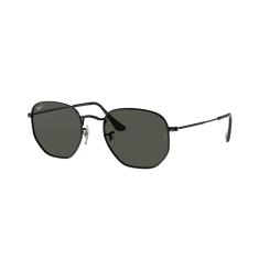Óculos de Sol Ray-Ban Polarizado Hexagonal 0RB3548NL 002/58 Tam 51 / Preto - Lentes Verde