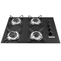 Cooktop a gás natural stelar 4q preto nivus bivolt, Bivolt