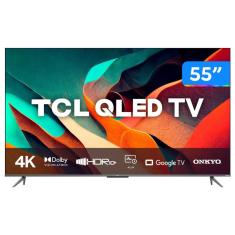 Smart TV 55” 4K UHD QLED TCL 55C635 60Hz Wi-Fi