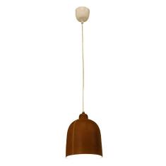 Pendente Bella Iluminação Kanpur No Voltagev Marrom/ Branco