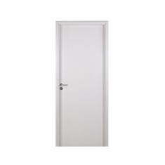 Kit Porta de Madeira Lisa 215x94cm com Batente de MDF Ultra 12cm Melamínico MGM Branco