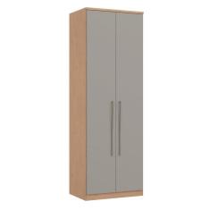 Módulo de Guarda Roupa 2 Portas 2 Gavetas Elegance Móveis Castro Angelin/Níquel