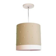 Lustre Pendente Infantil Pérolas - 25X25 Cáqui - Tom Luz