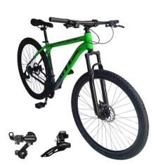 Bicicleta Aro 29 GTI Roma Quadro Alumínio 6061 24 Velocidades MTB Câmb