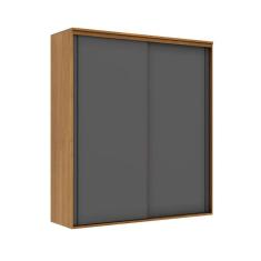 Guarda-Roupa Casal com Espelho Inovatto 100% MDF 2 PT 6 GV Freijó e Titânio