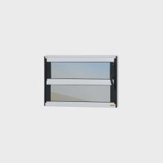 Janela de Alumínio Basculante 40x120cm Vidro Espelhado Elite Brimak
