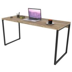 Mesa De Escritório Office 150cm Estilo Industrial Prisma C08 Carvalho - Mpozenato