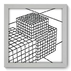 Quadro Decorativo - Cubos - 22cm x 22cm - 134qnaab
