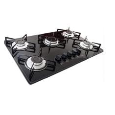 Fogão Cooktop 5 Bocas P/Gás De Botijão Bivolt