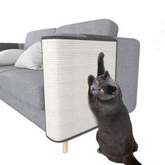 Sofá arranhador para gatos - Proteção natural de sisal para móveis de gatos - Arranhador de canto para gatos, cadeira, sofá - Fácil instalação