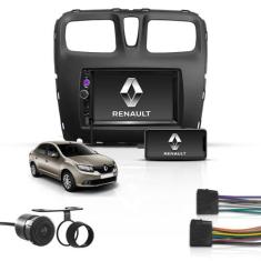 Kit Multimidia Bt 2 Din Mp5 Espelhamento Renault Logan 16/18 - First O