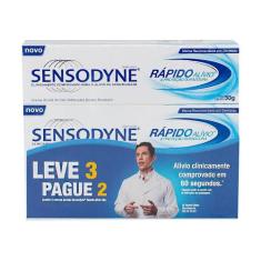 Creme Dental Sensodyne Rápido Alívio com 50g cada Leve 3 Pague 2