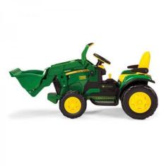 Carrinho Elétrico Escavadeira John Deere Ground Loader 12volts - Peg-p