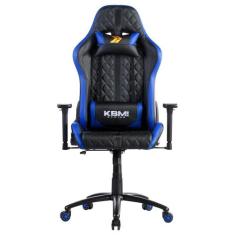 Cadeira Gamer Kbm! Gaming Hailstorm Cg450, Preta E Azul, Com Almofadas