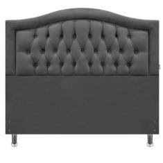 Cabeceira King 195 Cama Box Sophia Provençal Cinza Suede Com Pés RBL