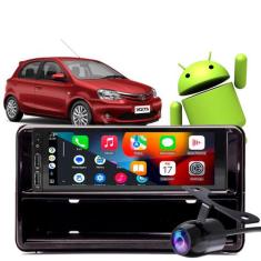 Kit Multimidia Carplay Etios 2013-2020 1 Din Bluetooth + Moldura - E-C