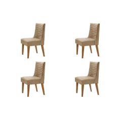 Conjunto Com 4 Cadeiras Safira Rufato