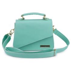 Bolsa feminina tira colo alça transversal - ZBOLSAS, Verde