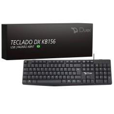 Teclado Duex, Usb, Abnt2, Preto - Dxkb156