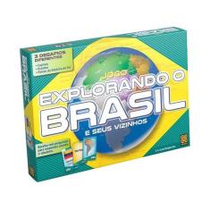 Jogo Explorando o Brasil - Jogo de Tabuleiro- Grow