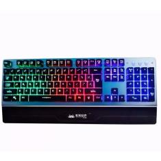 Teclado Gamer Knup Com Apoio De Punho e retroiluminação LED