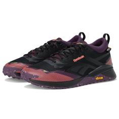 Reebok Tênis feminino Nano X4 Adventure, Preto/Ameixa Meia-Noite/Coral Digital, 38