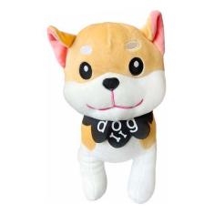 Pelúcia Cachorrinho Fofo Antiestresse Fofinho Husky Shiba - polobrinq,