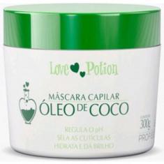 Mascara capilar óleo de coco 300g love potion