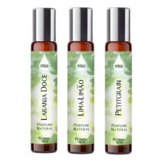 Kit 3 Perfumes Spray 10ml Feminino - Cítrico e Refrescante - Essência 
