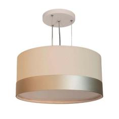 Lustre Pendente Tom Luz Cúpula Detalhe Bronze 30x15 Crú