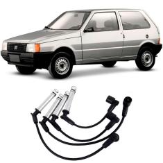 Jogo Cabo Vela Ignição Fiat Uno 1.0 1.3 1.5 90 a 91 Ngk