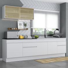 Armário De Cozinha Compacta Com Rodapé Mp2112.891 Branco
