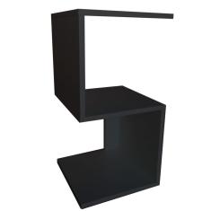 Mesa De Cabeceira Em S Preto Em Mdf