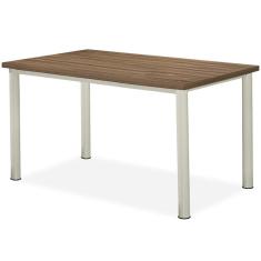 Mesa De Jantar Aço Nobre 0388 Júlia Plus - 135x80 Off White