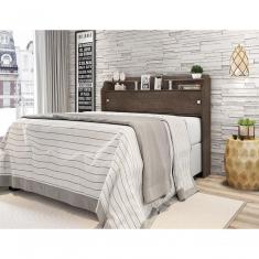 Cabeceira Casal 1,38cm Elisa Box Chocolate