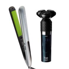 Barbeador Elétrico Shaver Touch be emotion men e Prancha de Cabelo Shine Nutrah Be Emotion | Bivolt